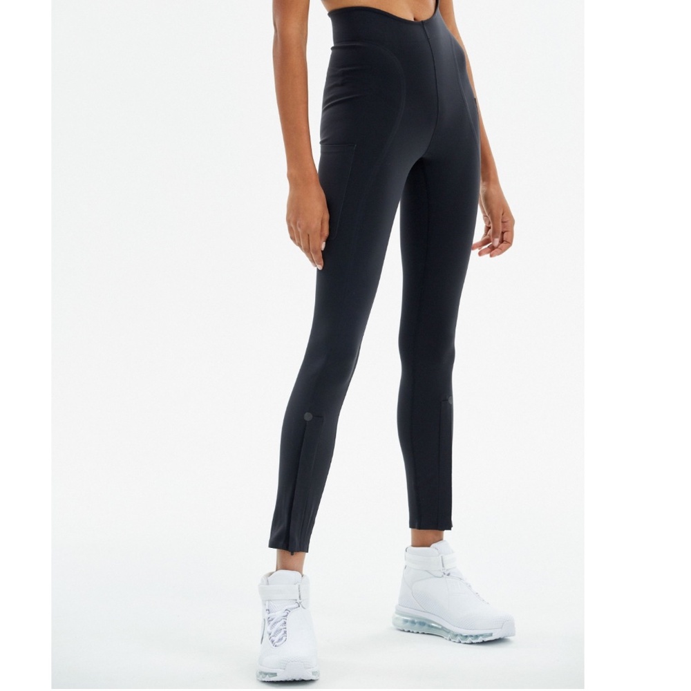 NWT New Nike NikeLab Women's Black Tights Leggings Ankle Zipper Closure Medium